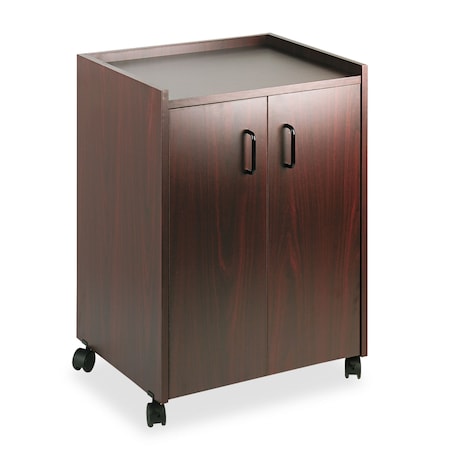 Safco Mobile Refreshment Center, One-Shelf, 23w x 18d x 31h, Mahogany 8953MH